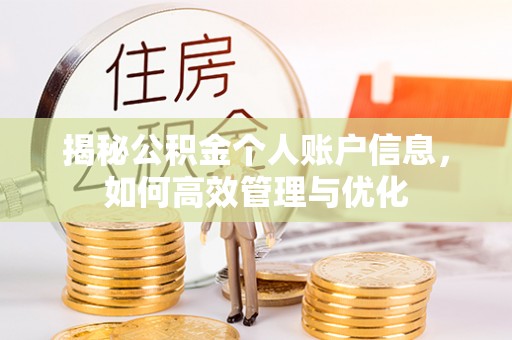 金溪揭秘公积金个人账户信息，如何高效管理与优化