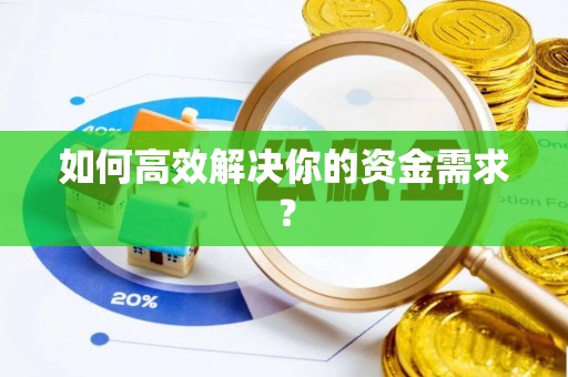 金溪如何高效解决你的资金需求？