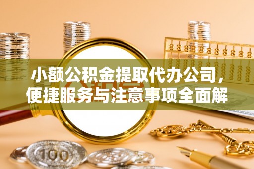 金溪小额公积金提取代办公司，便捷服务与注意事项全面解析