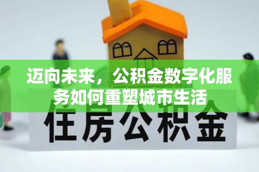 金溪迈向未来，公积金数字化服务如何重塑城市生活