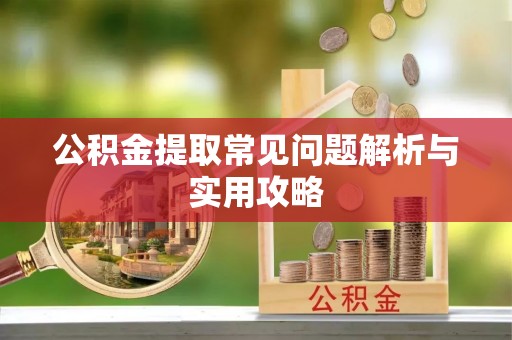金溪公积金提取常见问题解析与实用攻略