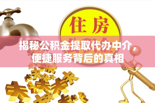 金溪揭秘公积金提取代办中介，便捷服务背后的真相
