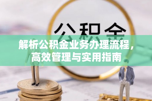 金溪解析公积金业务办理流程，高效管理与实用指南