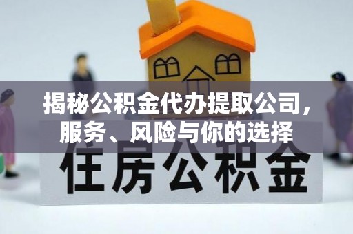 金溪揭秘公积金代办提取公司，服务、风险与你的选择