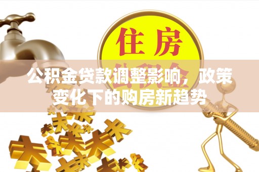 金溪公积金贷款调整影响，政策变化下的购房新趋势