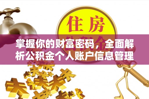 金溪掌握你的财富密码，全面解析公积金个人账户信息管理