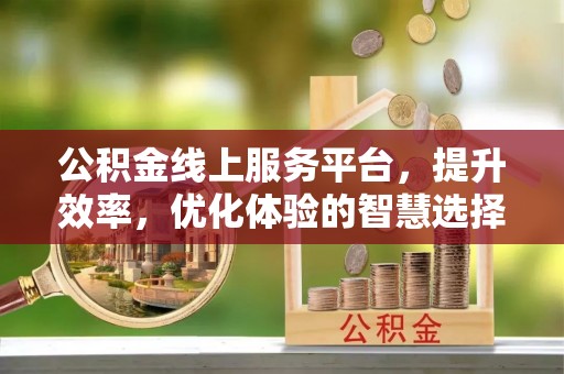 金溪公积金线上服务平台，提升效率，优化体验的智慧选择