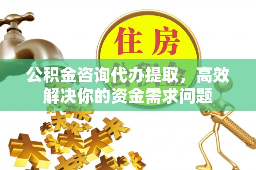 金溪公积金咨询代办提取，高效解决你的资金需求问题