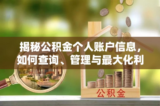金溪揭秘公积金个人账户信息，如何查询、管理与最大化利用