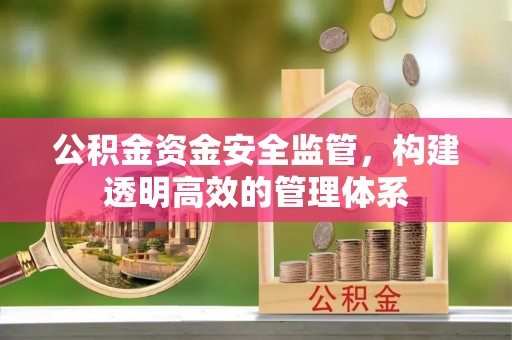 金溪公积金资金安全监管，构建透明高效的管理体系