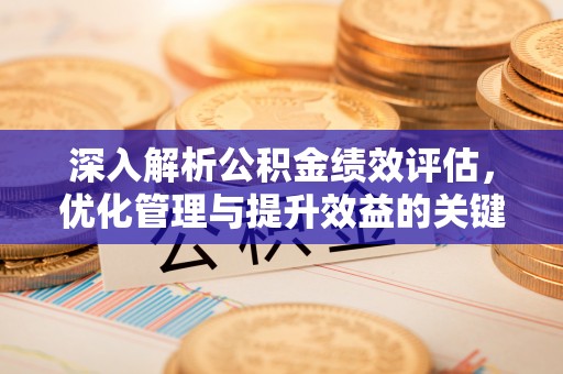 金溪深入解析公积金绩效评估，优化管理与提升效益的关键路径