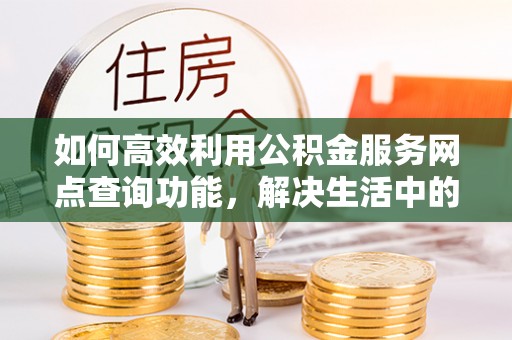 金溪如何高效利用公积金服务网点查询功能，解决生活中的资金难题