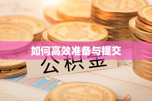 金溪如何高效准备与提交