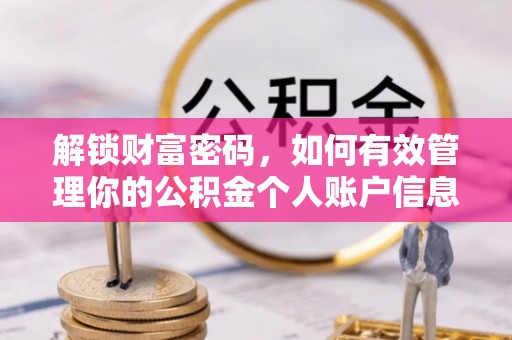 金溪解锁财富密码，如何有效管理你的公积金个人账户信息