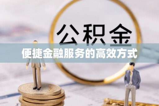 金溪便捷金融服务的高效方式