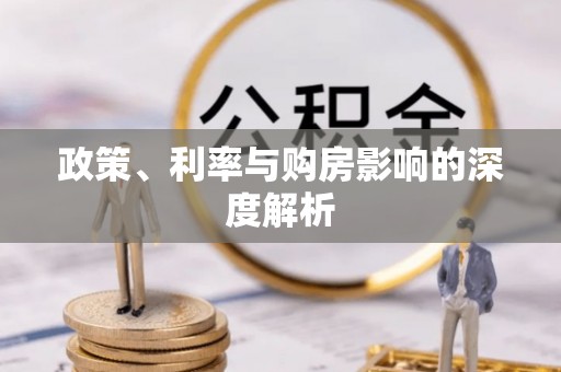 金溪政策、利率与购房影响的深度解析