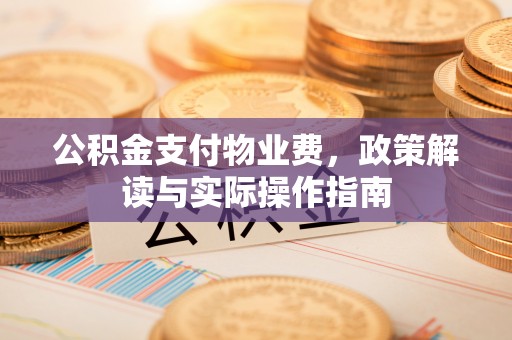 金溪公积金支付物业费，政策解读与实际操作指南