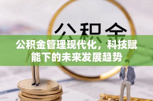 金溪公积金管理现代化，科技赋能下的未来发展趋势