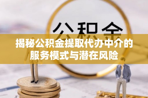 金溪揭秘公积金提取代办中介的服务模式与潜在风险