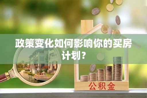 金溪政策变化如何影响你的买房计划？