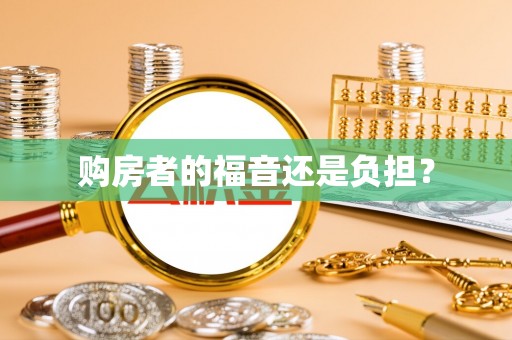 金溪购房者的福音还是负担？