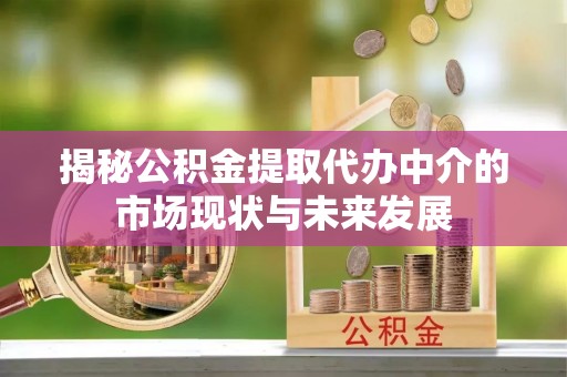 金溪揭秘公积金提取代办中介的市场现状与未来发展