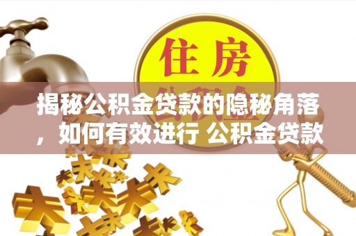 金溪揭秘公积金贷款的隐秘角落，如何有效进行 公积金贷款风险防控