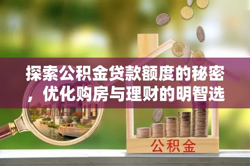 金溪探索公积金贷款额度的秘密，优化购房与理财的明智选择