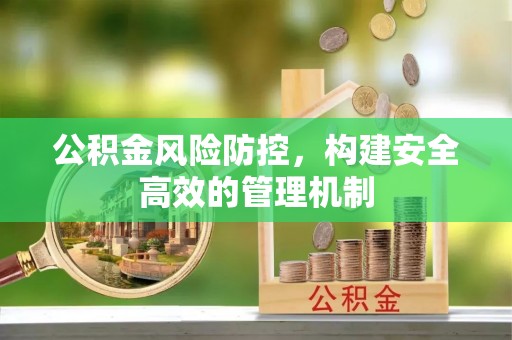 金溪公积金风险防控，构建安全高效的管理机制