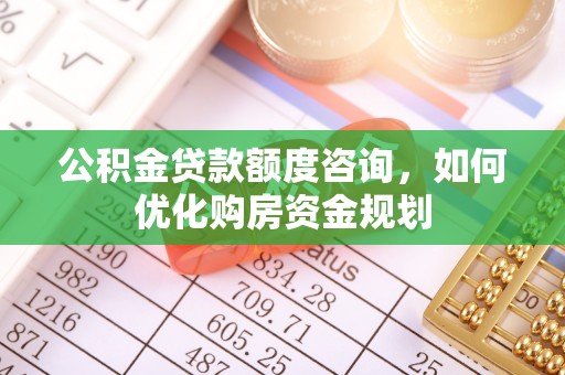 金溪公积金贷款额度咨询，如何优化购房资金规划