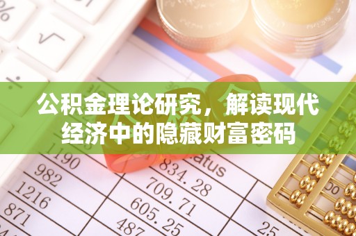金溪公积金理论研究，解读现代经济中的隐藏财富密码